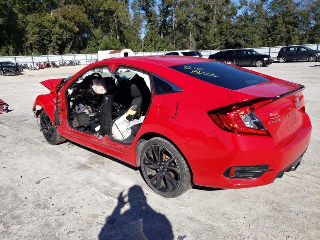 2HGFC2F80LH558538 - 2020 HONDA CIVIC SPORT 红色 照片 2