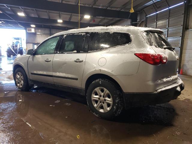 1GNKRFED5CJ328758 - 2012 CHEVROLET TRAVERSE LS SILVER photo 2