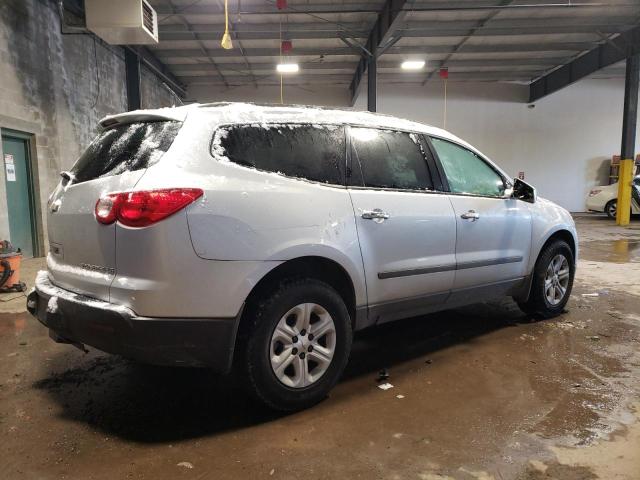 1GNKRFED5CJ328758 - 2012 CHEVROLET TRAVERSE LS SILVER photo 3