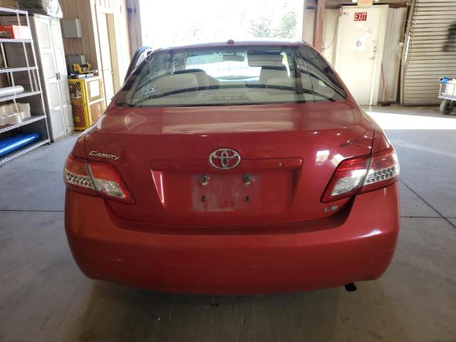 4T1BF3EK8AU560079 - 2010 TOYOTA CAMRY BASE RED photo 6