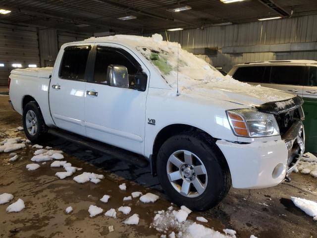 1N6AA07B04N574838 - 2004 NISSAN TITAN XE WHITE photo 4