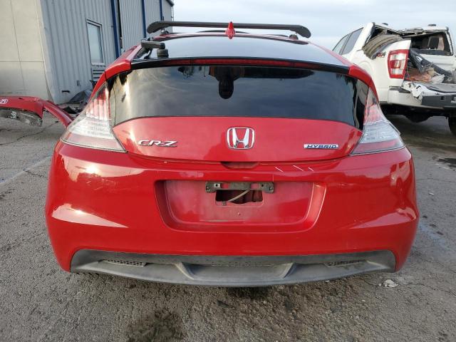 JHMZF1C65BS013666 - 2011 HONDA CR-Z EX RED photo 6