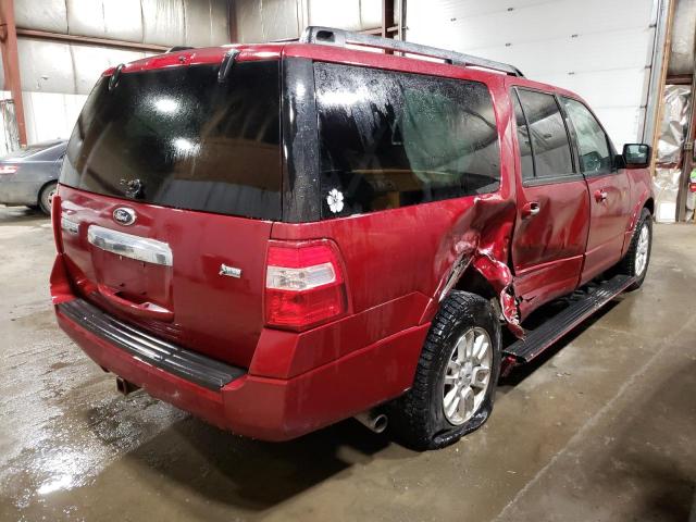 1FMJK2A58EEF41999 - 2014 FORD EXPEDITION EL LIMITED BURGUNDY photo 3