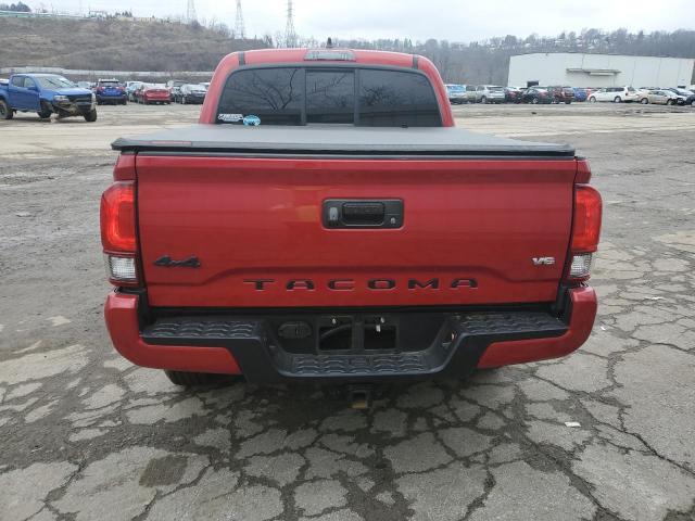 3TMCZ5AN7NM483341 - 2022 TOYOTA TACOMA DOUBLE CAB RED photo 6
