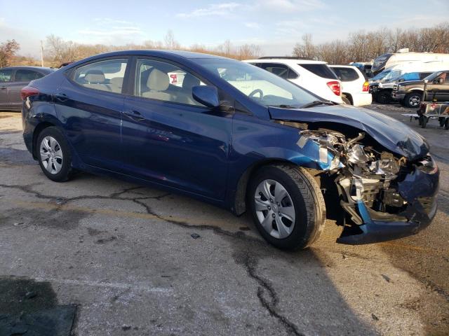 5NPDH4AE8GH776501 - 2016 HYUNDAI ELANTRA SE BLUE photo 4