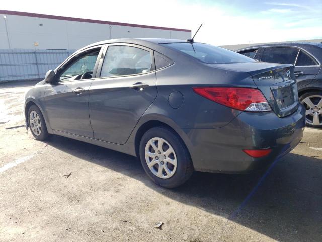 KMHCT4AE0DU303716 - 2013 HYUNDAI ACCENT GLS GRAY photo 2