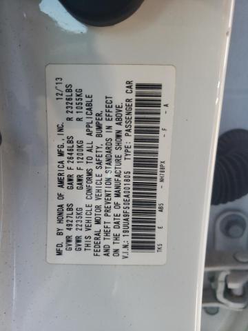 19UUA9F50EA001805 - 2014 ACURA TL TECH WHITE photo 12