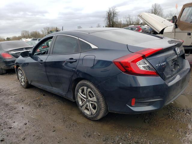 2HGFC2E55JH555302 - 2018 HONDA CIVIC LX BLUE photo 2