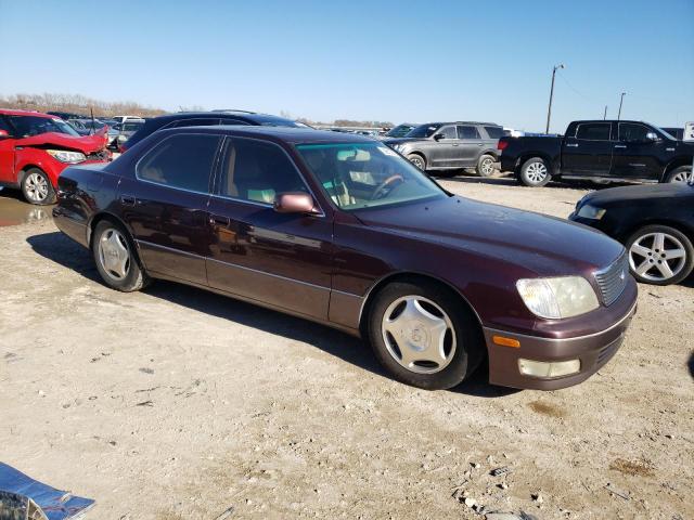 JT8BH28F7X0150671 - 1999 LEXUS LS 400 BURGUNDY photo 4