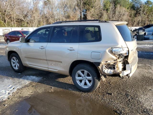 JTEDA41A292004917 - 2009 TOYOTA HIGHLANDER BEIGE photo 2