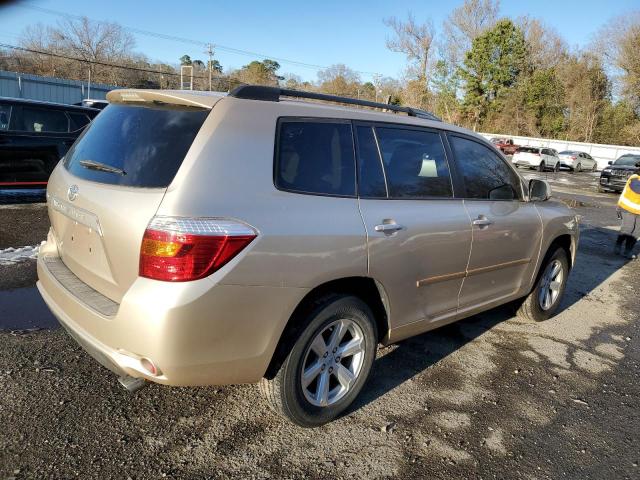 JTEDA41A292004917 - 2009 TOYOTA HIGHLANDER BEIGE photo 3