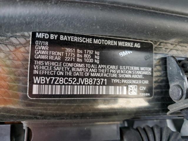 WBY7Z8C52JVB87371 - 2018 BMW I3 S REX GRAY photo 13