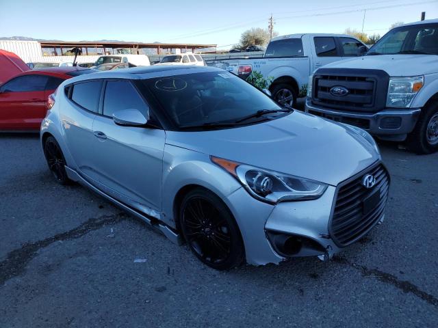 KMHTC6AE8GU302572 - 2016 HYUNDAI VELOSTER TURBO SILVER photo 4