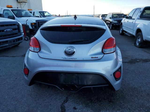 KMHTC6AE8GU302572 - 2016 HYUNDAI VELOSTER TURBO SILVER photo 6