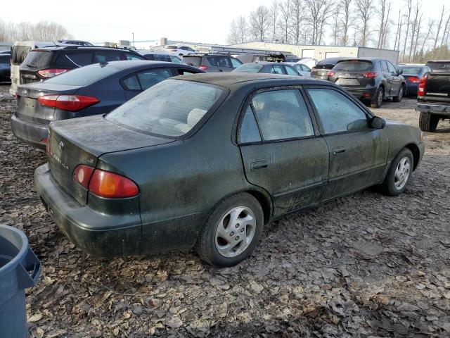 1NXBR12E01Z518998 - 2001 TOYOTA COROLLA CE GREEN photo 3