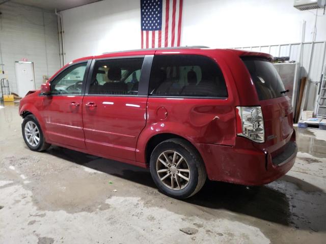 2C4RDGCG2ER267523 - 2014 DODGE CARAVAN SXT RED photo 2