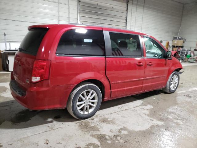 2C4RDGCG2ER267523 - 2014 DODGE CARAVAN SXT RED photo 3