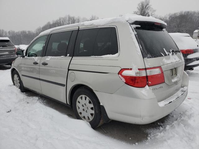 5FNRL38297B000595 - 2007 HONDA ODYSSEY LX SILVER photo 2