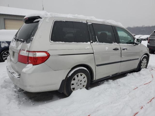 5FNRL38297B000595 - 2007 HONDA ODYSSEY LX SILVER photo 3