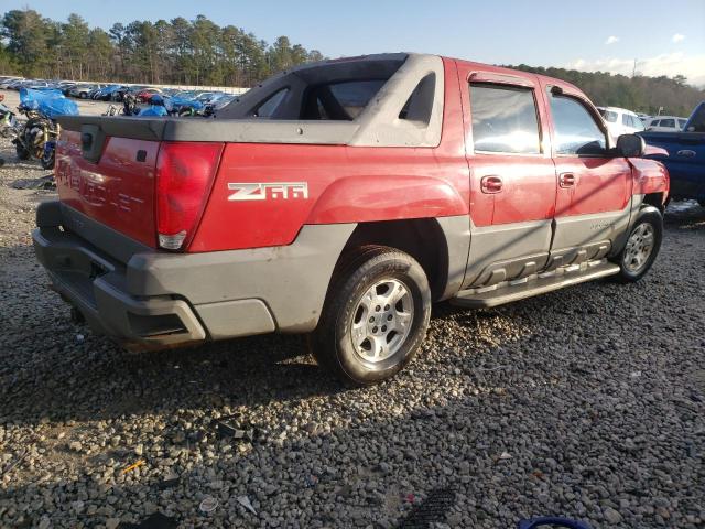 3GNEC13T52G241602 - 2002 CHEVROLET AVALANCHE C1500 RED photo 3