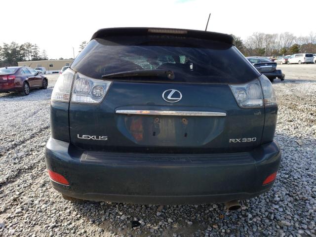 JTJHA31U140045129 - 2004 LEXUS RX 330 GREEN photo 6