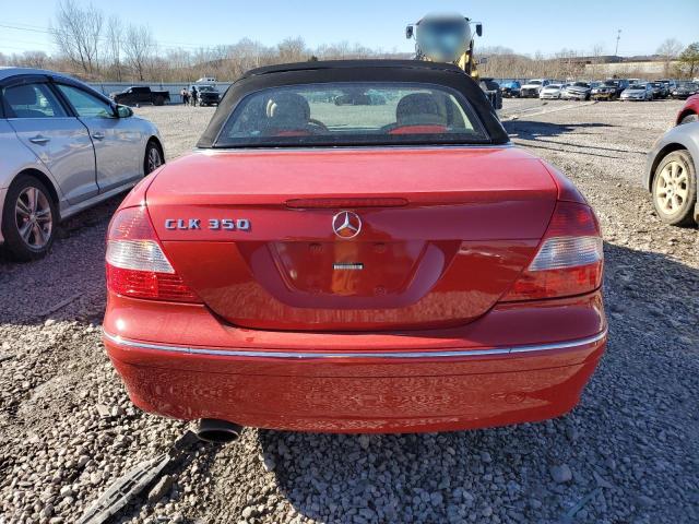 WDBTK56FX7T078745 - 2007 MERCEDES-BENZ CLK 350 RED photo 6