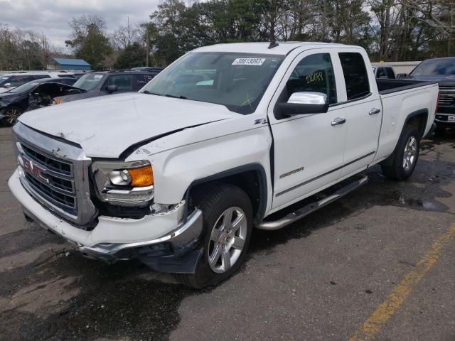 1GTV2VEC7EZ148553 - 2014 GMC SIERRA K1500 SLT WHITE photo 1