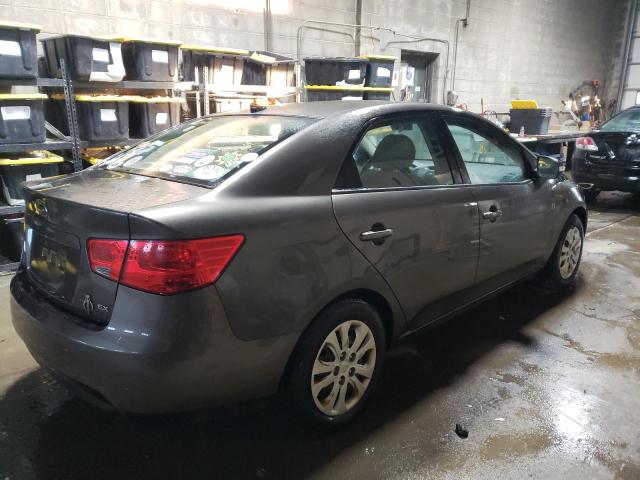 KNAFU4A25A5307767 - 2010 KIA FORTE EX GRAY photo 3