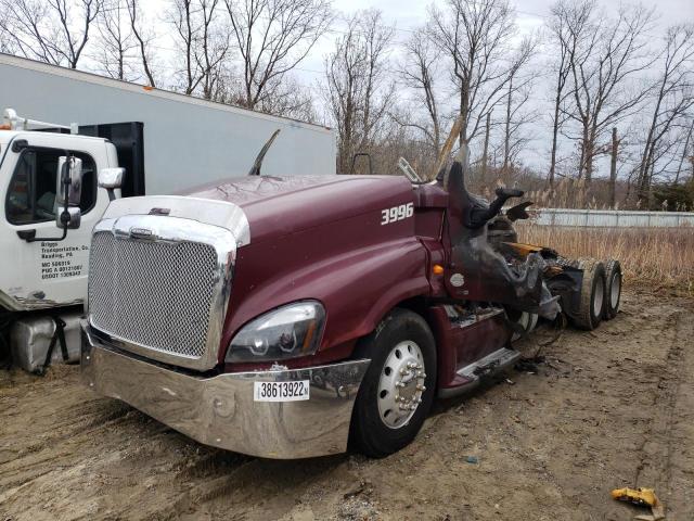 1FUJGLDR2CLBE9689 - 2012 FREIGHTLINER CASCADIA BURGUNDY photo 2