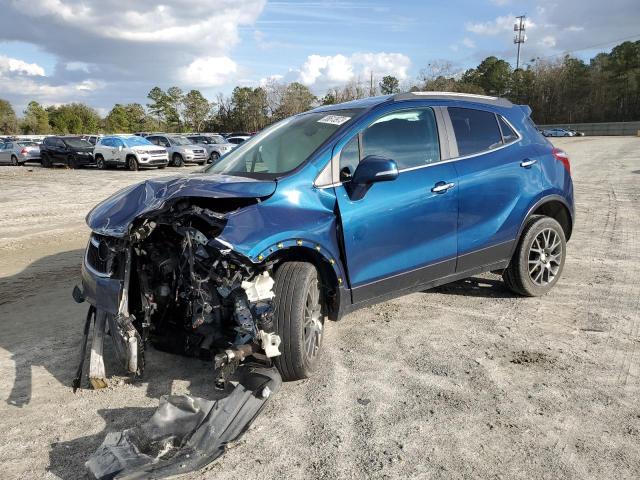 KL4CJ1SBXKB809232 - 2019 BUICK ENCORE SPORT TOURING BLUE photo 1