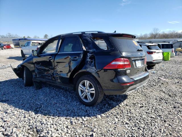 4JGDA5HB1CA040888 - 2012 MERCEDES-BENZ ML 350 4MATIC BLACK photo 2