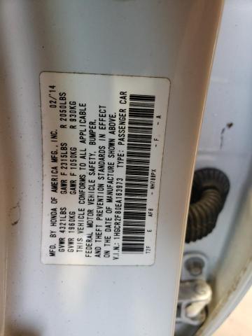 1HGCR2F80EA163973 - 2014 HONDA ACCORD EXL WHITE photo 12