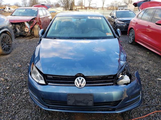 3VW117AU9HM024007 - 2017 VOLKSWAGEN GOLF S BLUE photo 5