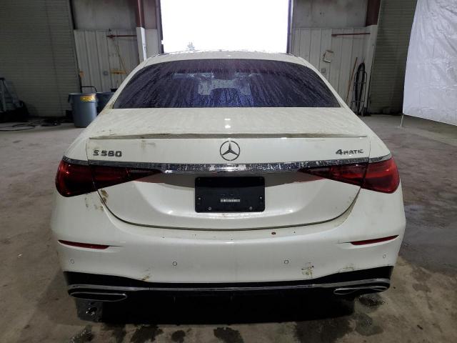 W1K6G7GB6MA033628 - 2021 MERCEDES-BENZ S 580 4MATIC WHITE photo 6