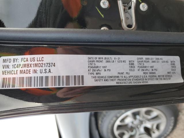 1C4PJMBX1MD217374 - 2021 JEEP CHEROKEE TRAILHAWK 黑色 照片 13