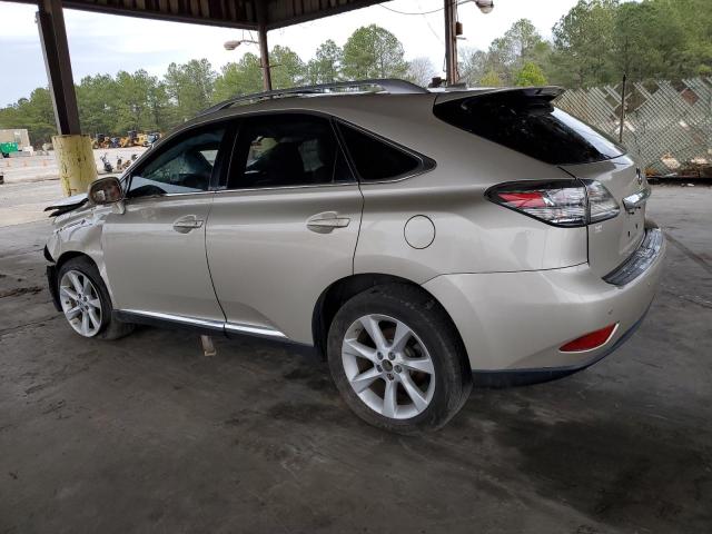 2T2ZK1BA9CC070387 - 2012 LEXUS RX 350 GOLD photo 2