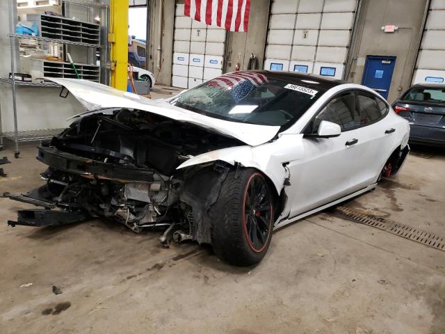 5YJSA1E47LF396814 - 2020 TESLA MODEL S Սպիտակ լուսանկար 1