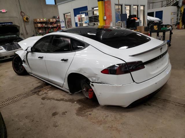 5YJSA1E47LF396814 - 2020 TESLA MODEL S Սպիտակ լուսանկար 2