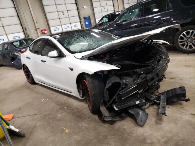 5YJSA1E47LF396814 - 2020 TESLA MODEL S Սպիտակ լուսանկար 4