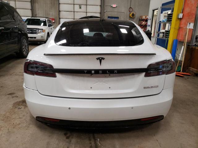 5YJSA1E47LF396814 - 2020 TESLA MODEL S Սպիտակ լուսանկար 6