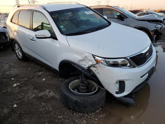 5XYKT3A6XFG660361 - 2015 KIA SORENTO LX WHITE photo 1