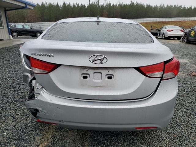 5NPDH4AE7CH111342 - 2012 HYUNDAI ELANTRA GLS SILVER photo 6