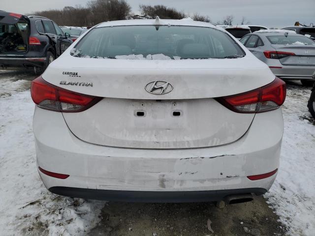 KMHDH4AHXFU229739 - 2015 HYUNDAI ELANTRA SE WHITE photo 6