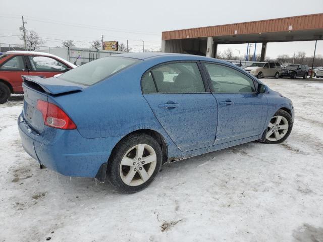 1HGFA16807L089041 - 2007 HONDA CIVIC EX BLUE photo 3