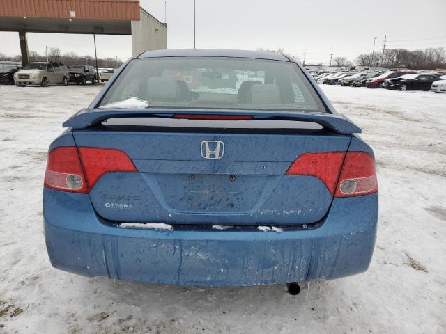 1HGFA16807L089041 - 2007 HONDA CIVIC EX BLUE photo 6