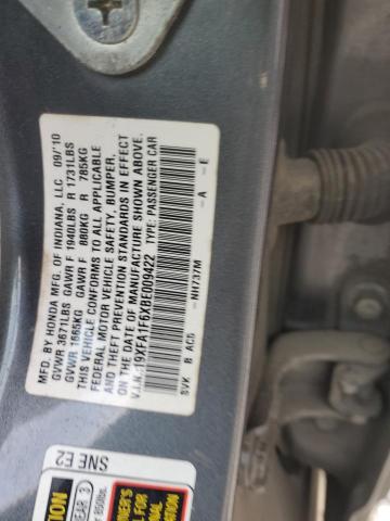 19XFA1F6XBE009422 - 2011 HONDA CIVIC LX-S SILVER photo 12