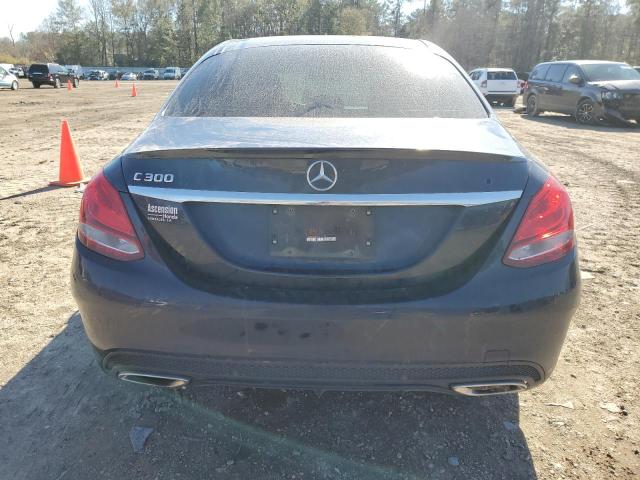 55SWF4JB4GU164278 - 2016 MERCEDES-BENZ C 300 BLUE photo 6