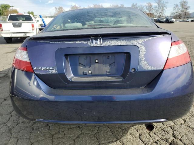 2HGFG12658H561977 - 2008 HONDA CIVIC LX BLUE photo 6