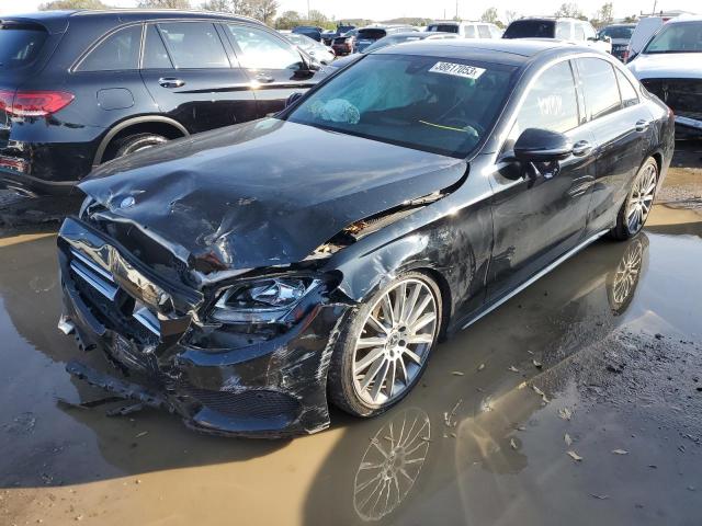 55SWF4JB3HU214136 - 2017 MERCEDES-BENZ C 300 BLACK photo 1