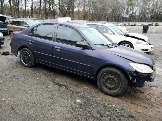 2HGES16584H583803 - 2004 HONDA CIVIC LX BLUE photo 4